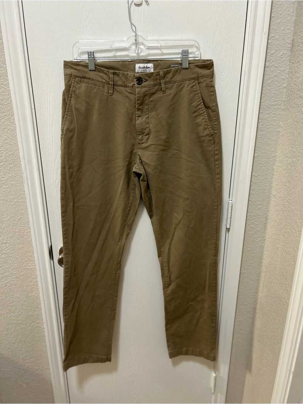 Goodfellow the every wear chino mens tan pants size 34x32